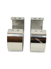 Kentrol Bumperettes Pair Polished Silver for Jeep CJ YJ 1976-1995                                     - 30438 - Image 4