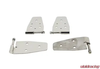 Kentrol Door Hinge Set 4 Pieces Polished Silver for Jeep YJ 1987-1995 - 30441