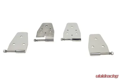 Kentrol Door Hinge Set 4 Pieces Polished Silver for Jeep YJ 1987-1995 - 30441
