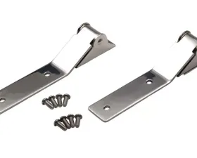 Kentrol Tailgate Hinge Pair Polished Silver Jeep YJ 1987-1995