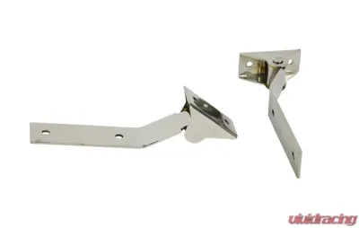 Kentrol Tailgate Hinge Pair Polished Silver Jeep YJ 1987-1995 - 30442