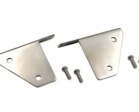 Kentrol Spot Light Bracket Pair Polished Silver for Jeep CJ YJ 1976-1995