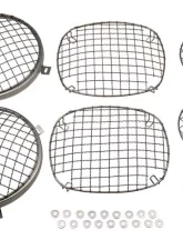 Kentrol Wire Mesh Guard Set 6 Pieces Polished Silver for Jeep CJ 1976-1986                                     - 30465 - Image 7