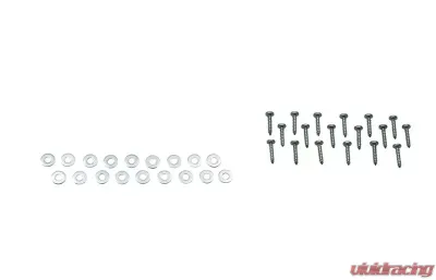 Kentrol Wire Mesh Guard Set 6 Pieces Polished Silver for Jeep CJ 1976-1986 - 30465