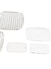 Kentrol Billet & Wire Mesh Set 6 Pieces Polished Silver for Jeep YJ 1987-1995                                     - 30467 - Image 4