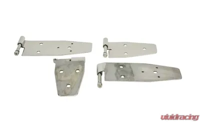Kentrol Hardtop Door Hinge Set 4 Pieces Polished Silver for Jeep YJ 1994-1995 - 30469