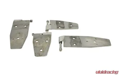 Kentrol Hardtop Door Hinge Set 4 Pieces Polished Silver for Jeep YJ 1994-1995 - 30469