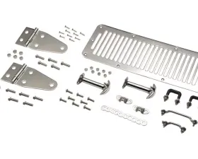 Kentrol Hood Kit Polished Silver Jeep CJ | YJ 1978-1995