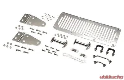 Kentrol Hood Kit Polished Silver Jeep CJ | YJ 1978-1995 - 30470