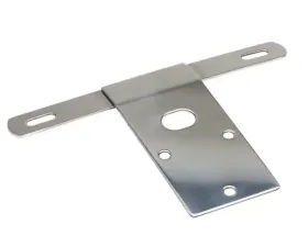 Kentrol License Plate Bracket Polished Silver for Jeep CJ 1976-1986