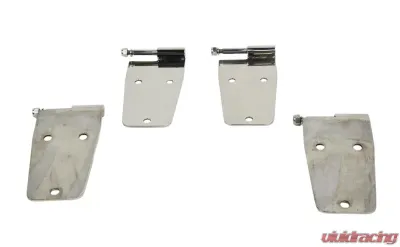 Kentrol Hardtop Door Hinge Set Polished Silver 4 Pieces for Jeep CJ | YJ 1976-1993 - 30474