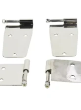 Kentrol Hardtop Door Hinge Set Polished Silver 4 Pieces for Jeep CJ | YJ 1976-1993                                     - 30474 - Image 4