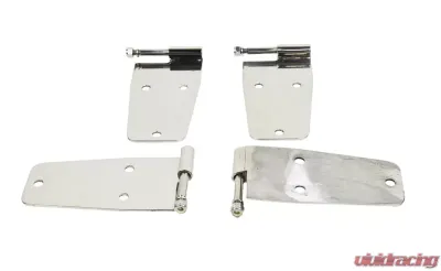 Kentrol Hardtop Door Hinge Set Polished Silver 4 Pieces for Jeep CJ | YJ 1976-1993 - 30474
