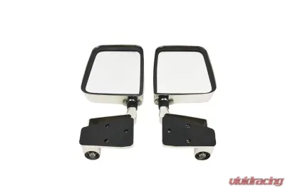 Kentrol Mirror Kit Pair Polished Silver for Jeep YJ | TJ 1988-2006 - 30475