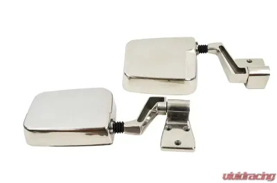 Kentrol Mirror Kit Pair Polished Silver for Jeep YJ | TJ 1988-2006 - 30475