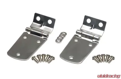 Kentrol Hood Hinge Pair Polished Silver Jeep TJ 1997-2006 - 30476