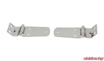 Kentrol Hood Hinge Pair Polished Silver Jeep TJ 1997-2006 - 30476