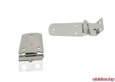 Kentrol Hood Hinge Pair Polished Silver Jeep TJ 1997-2006 - 30476