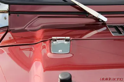 Kentrol Hood Hinge Pair Polished Silver Jeep TJ 1997-2006 - 30476