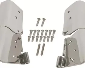 Kentrol Windshield Hinge Pair Polished Silver for Jeep TJ 1997-2006