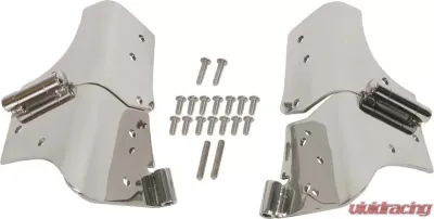 Kentrol Windshield Hinge Pair Polished Silver for Jeep TJ 1997-2006 - 30477