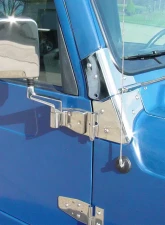 Kentrol Windshield Hinge Pair Polished Silver for Jeep TJ 1997-2006                                     - 30477 - Image 5