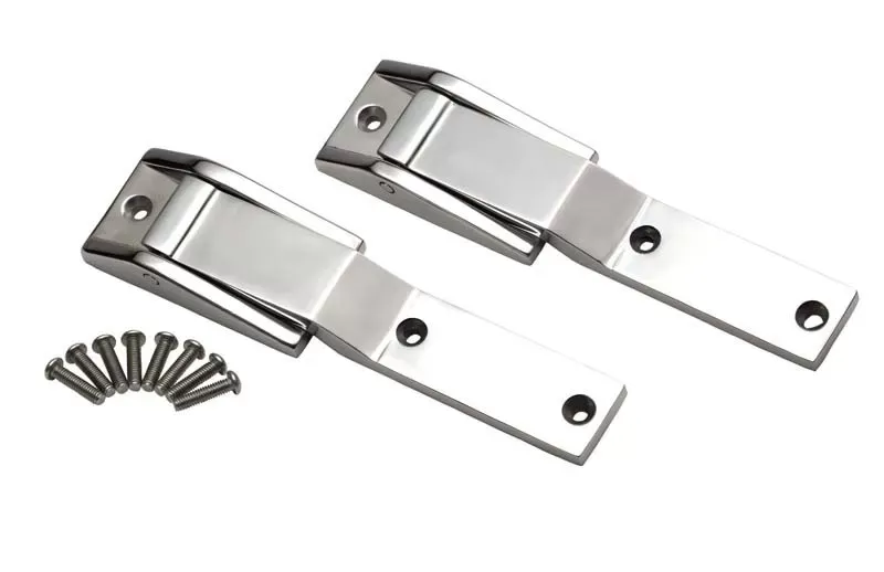Kentrol 30478 Polished Silver Tailgate Hinge Pair for Jeep