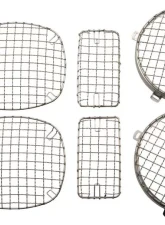Kentrol Wire Mesh Guard Set 6 Pieces Polished Silver for Jeep TJ 1997-2006                                     - 30488 - Image 5