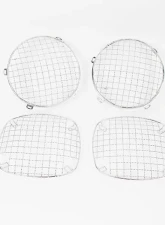 Kentrol Wire Mesh Guard Set 6 Pieces Polished Silver for Jeep TJ 1997-2006                                     - 30488 - Image 2