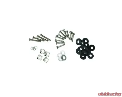 Kentrol Wire Mesh Guard Set 6 Pieces Polished Silver for Jeep TJ 1997-2006 - 30488