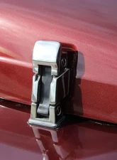 Kentrol Hood Catch Pair Polished Silver Jeep TJ 1997-2006                                     - 30489 - Image 6