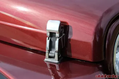 Kentrol Hood Catch Pair Polished Silver Jeep TJ 1997-2006 - 30489