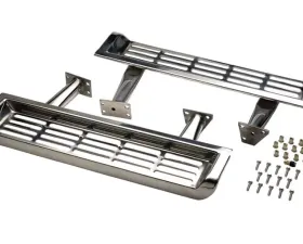 Kentrol Side Steps Pair Polished Silver Jeep TJ 1997-2000