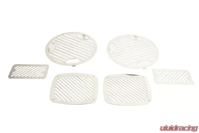 Kentrol Billet Style Light Kit 6 Pieces Polished Silver for Jeep TJ 1997-2006 - 30493