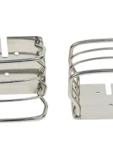 Kentrol Taillight Guard Pair Polished Silver for Jeep CJ YJ TJ 1976-2006                                     - 30497 - Image 2