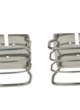 Kentrol Taillight Guard Pair Polished Silver for Jeep CJ YJ TJ 1976-2006                                     - 30497 - Image 4