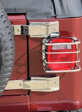 Kentrol Taillight Guard Pair Polished Silver for Jeep CJ YJ TJ 1976-2006                                     - 30497 - Image 7
