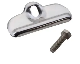 Kentrol Battery Tray Clamp Polished Silver Jeep CJ 1976-1986