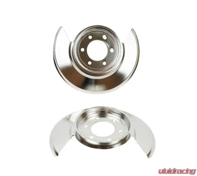 Kentrol Disc Brake Dust Cover Pair Polished Silver for Jeep CJ 1976-1978 - 30501