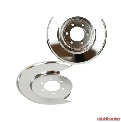 Kentrol Disc Brake Dust Cover Pair Polished Silver for Jeep CJ 1976-1978 - 30501