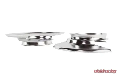 Kentrol Disc Brake Dust Cover Pair Polished Silver for Jeep CJ 1976-1978 - 30501