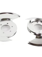 Kentrol Disc Brake Dust Cover Pair Polished Silver for Jeep CJ 1976-1978                                     - 30501 - Image 7