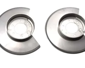 Kentrol Disc Brake Dust Cover Pair Polished Silver for Jeep CJ 1978-1986