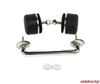 Kentrol Windshield Tie Down Kit Polished Silver for Jeep TJ | JK 1997-2018 - 30503