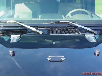 Kentrol Windshield Tie Down Kit Polished Silver for Jeep TJ | JK 1997-2018 - 30503