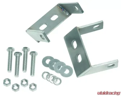 Kentrol Rear Bumper Brackets Pair Polished Silver for Jeep CJ 1945-1986 - 30508