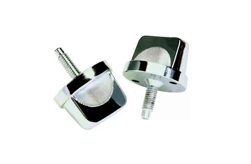 Kentrol Windshield Knobs Pair Polished Silver Jeep CJ | YJ 1976-1995 - 30510