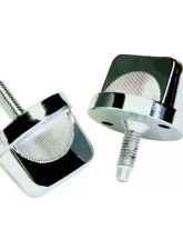 Kentrol Windshield Knobs Pair Polished Silver for Jeep CJ YJ 1976-1995                                     - 30510 - Image 3