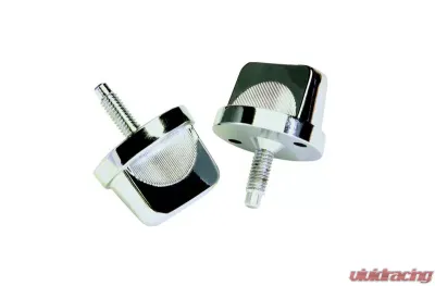 Kentrol Windshield Knobs Pair Polished Silver for Jeep CJ YJ 1976-1995 - 30510