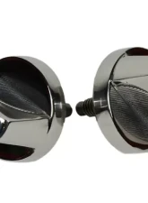Kentrol Windshield Knobs Pair Polished Silver for Jeep CJ YJ 1976-1995                                     - 30510 - Image 2